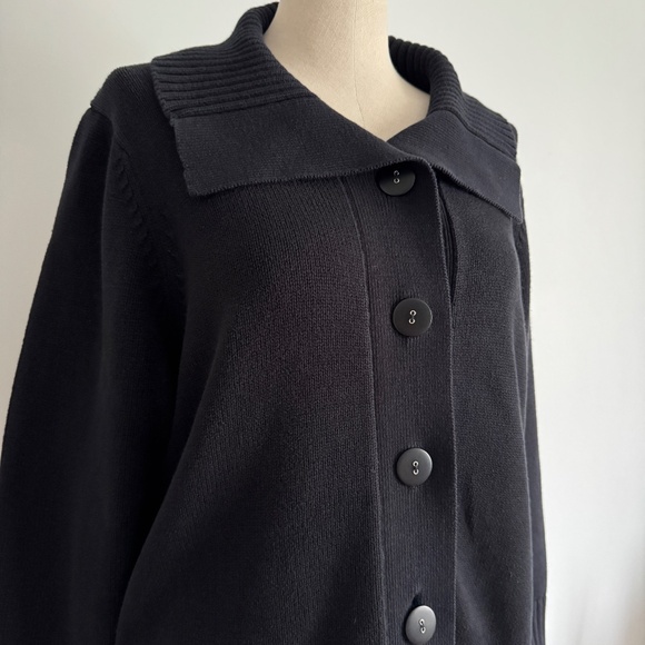 Caroll Reed - Black Button Cardigan - Picture 4 of 8